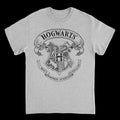 Harry Potter Hogwarts Pencil Emblem Sport Grey T-Shirt