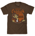 Count Chocula Distressed Monster Cereal Logo T-Shirt - Heather Brown
