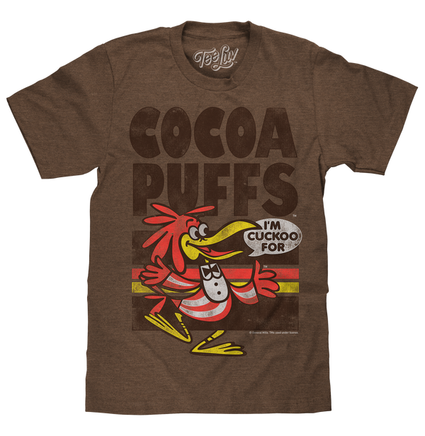 "I'm Cuckoo For Cocoa Puffs" T-shirt - Brown