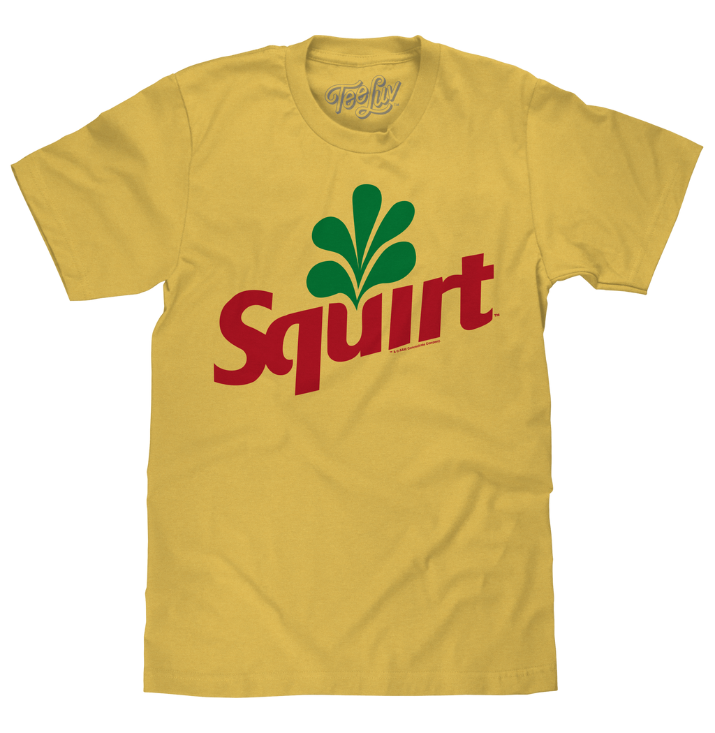 Squirt Grapefruit Soda Logo T-Shirt - Banana Yellow