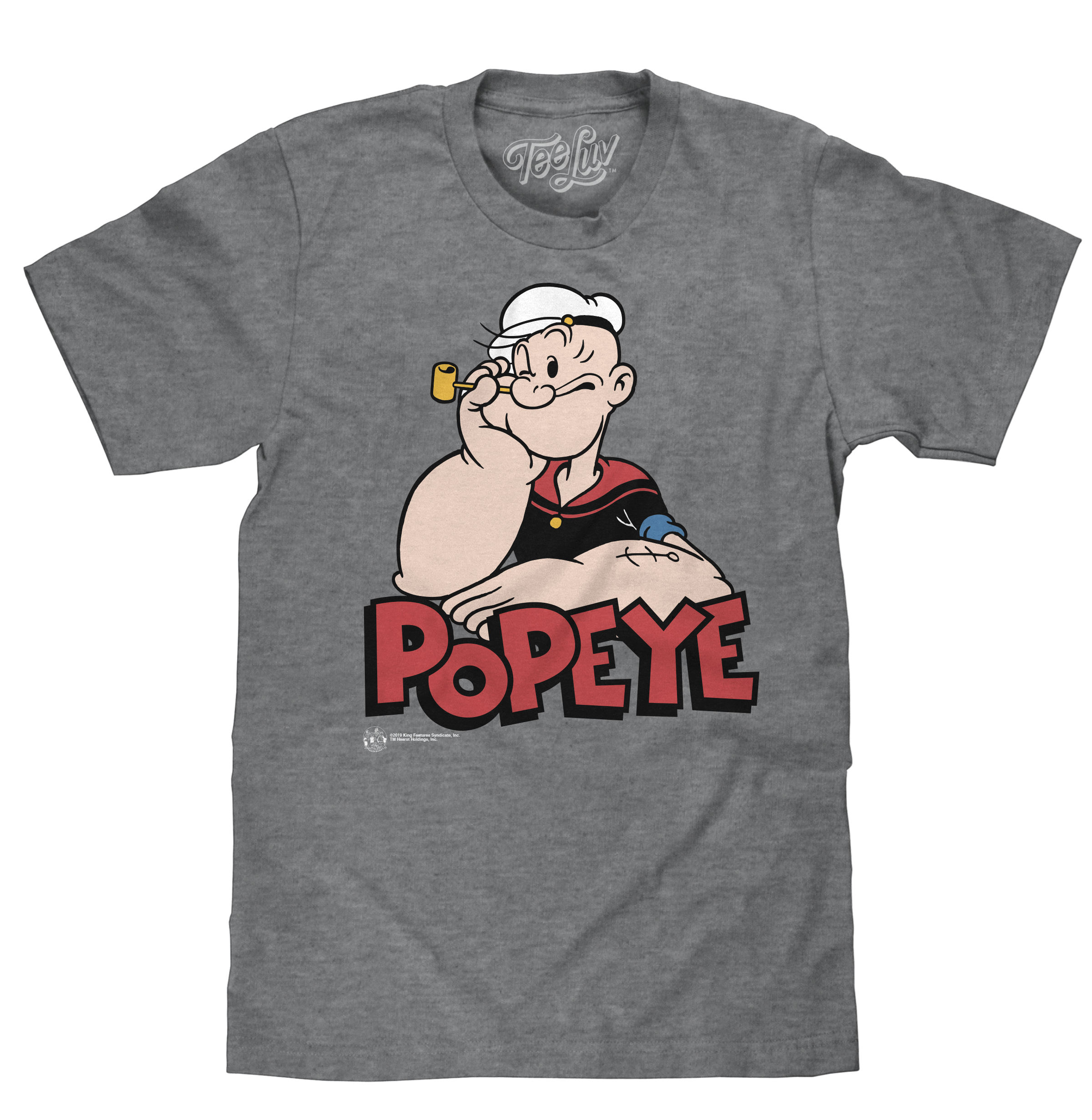 Retro Popeye T-Shirt - Graphite Gray Heather