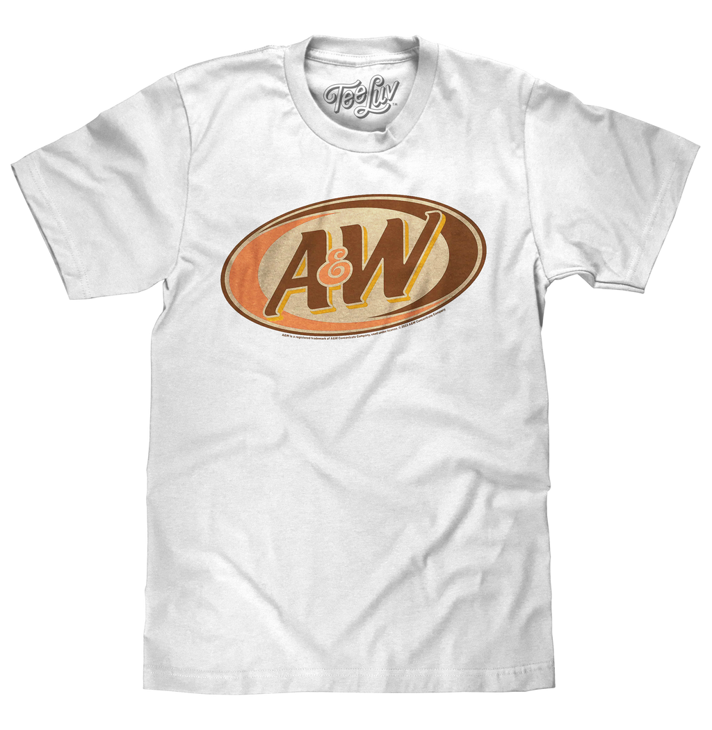 Retro A&W Root Beer Logo T-Shirt - White