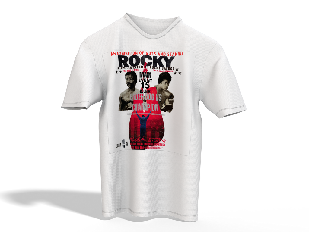 Balboa the Italian Stallion vs Creed the King of Sting Short sleeve T-shirt