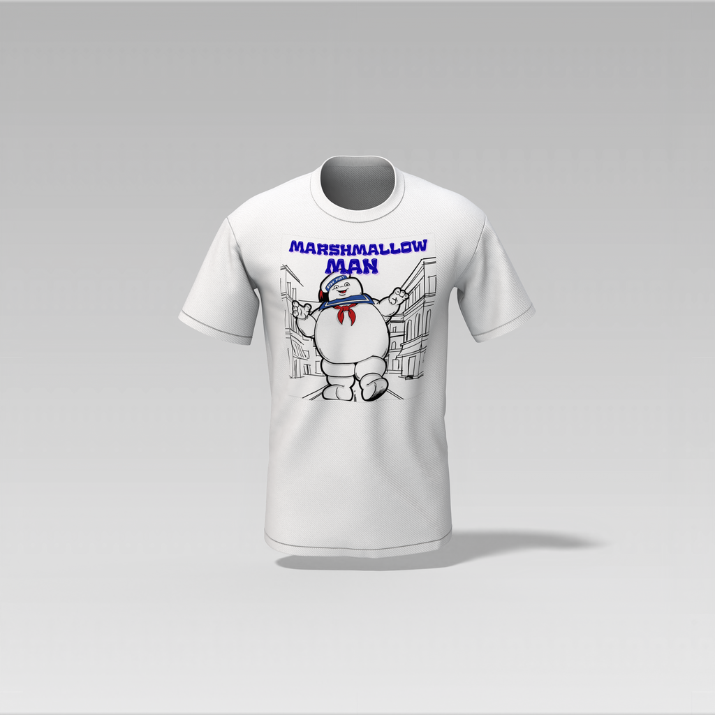 Ghostbusters Stay Puffed Marshmallow man Short sleeve T-shirt