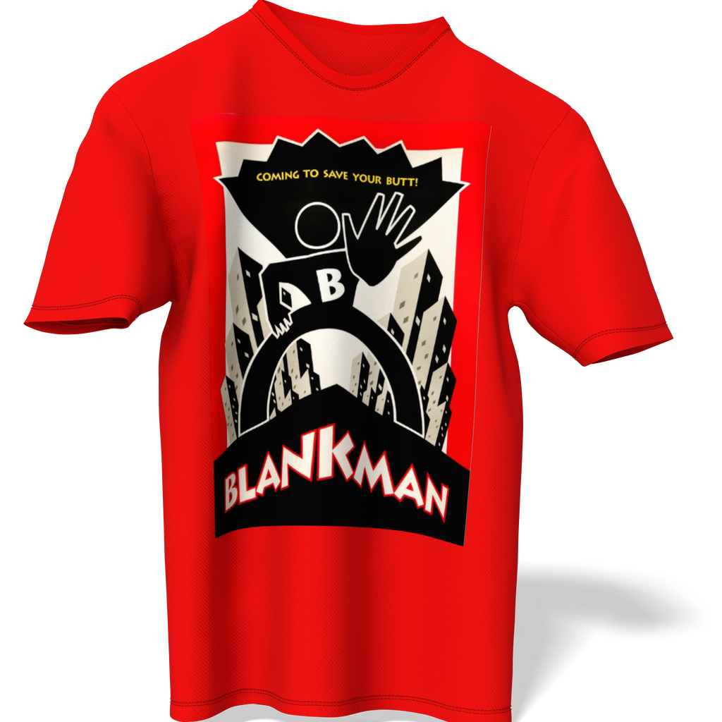 Blank Man Logo Red short sleeve shirt