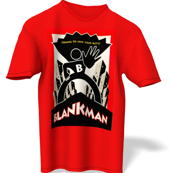 Blank Man Logo Red short sleeve shirt