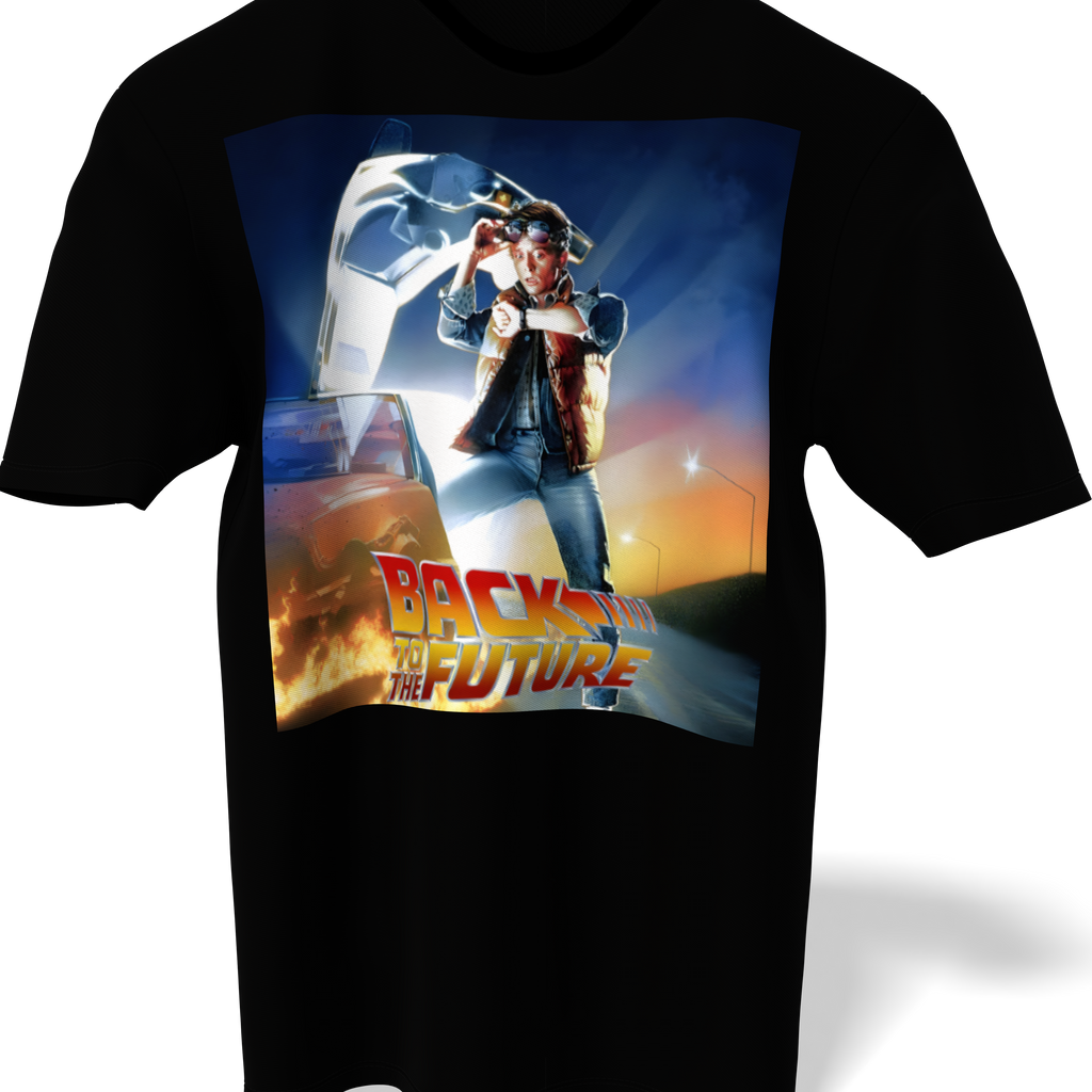 Stay McFly with the Back to the future Black short sleeve T-shirt