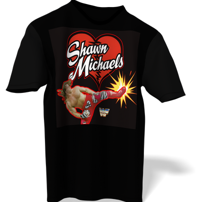 WWF Shawn Michaels Sweet Chin Music Kick Short Sleeve T-Shirt