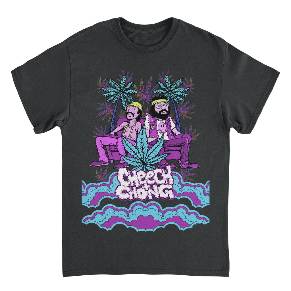 Cheech & Chong Cloud Logo Couch Cartoon T-Shirt